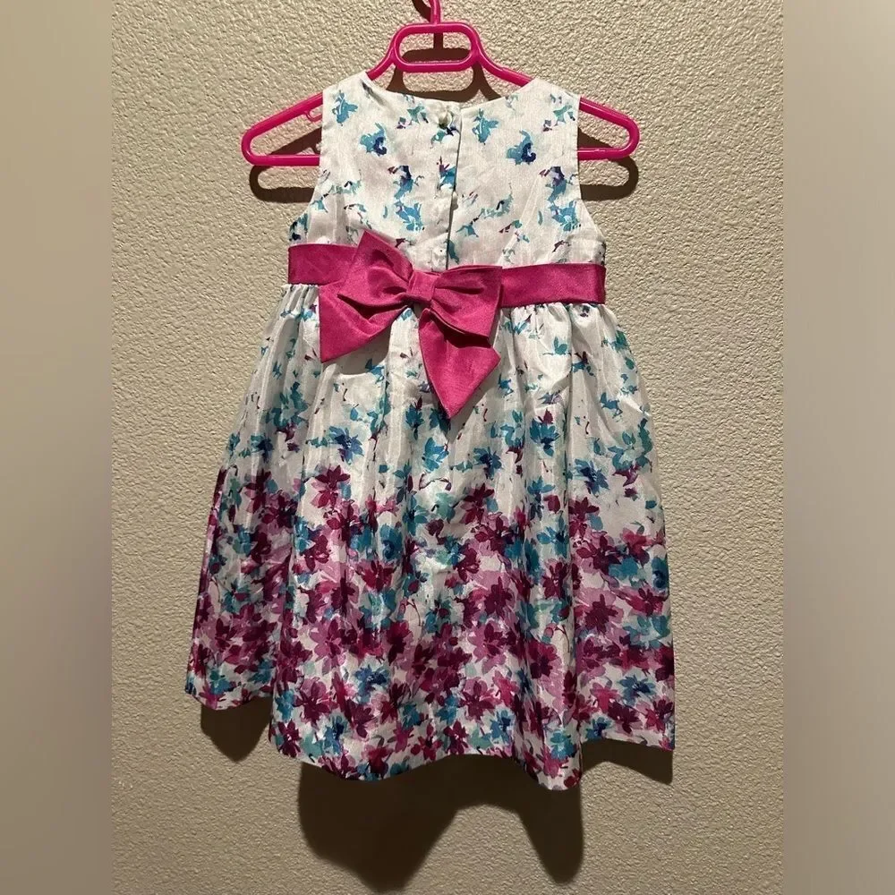 NWOT Gymboree Multi Color Floral Girl Dress Size 2T